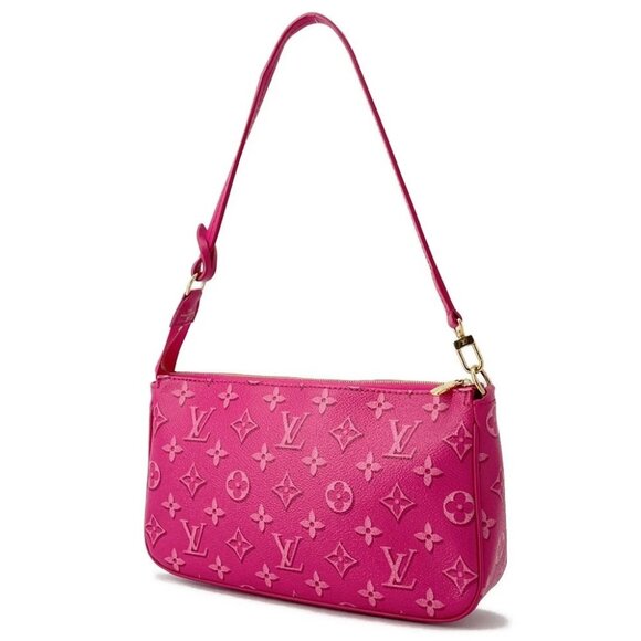 LOUIS VUITTON Maxi Pochette Accessoires Monogram Fuchsia M46161 - Picture 2 of 15